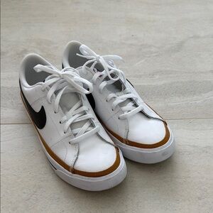 Nike White and Brown Men's Sneakers